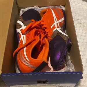 Asics Dynamic Orange and Purple Athletic Shoes